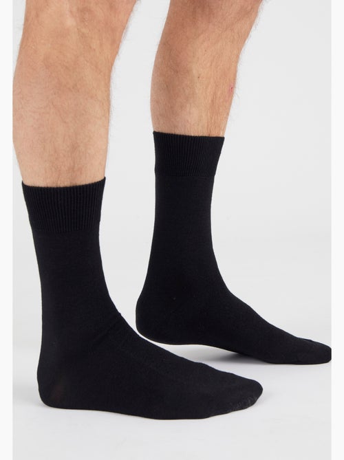 Lot de 2 paires de chaussettes mélange Thermolactyl et soie - Damart - Kiabi