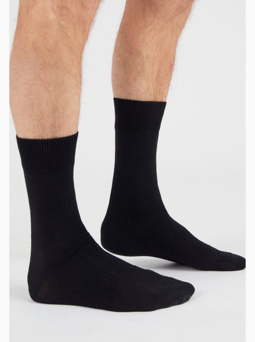 Lot de 2 paires de chaussettes mélange Thermolactyl et soie - Damart - Kiabi