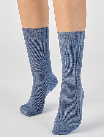 Lot de 2 paires de chaussettes mixtes mélange laine et Thermolactyl - Damart