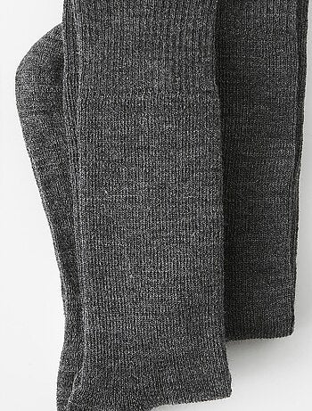 Lot de 2 paires de chaussettes mixtes mélange laine et Thermolactyl - Damart