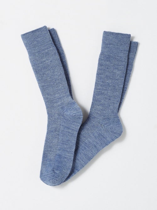 Lot de 2 paires de chaussettes mixtes Thermolactyl maille laineuse - Damart - Kiabi