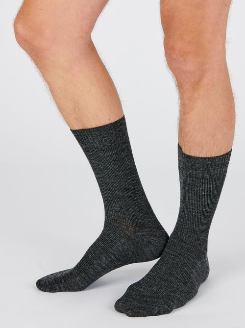 Lot de 2 paires de chaussettes mixtes Thermolactyl maille laineuse - Damart - Kiabi
