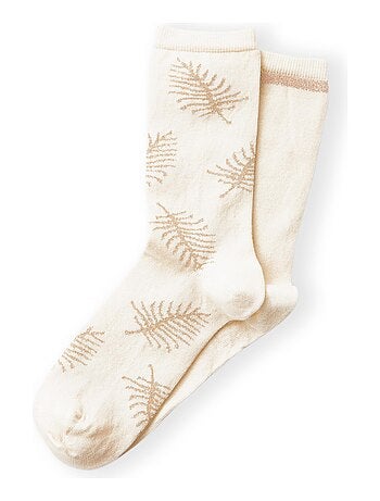 Lot de 2 paires de chaussettes motifs brillants - Damart