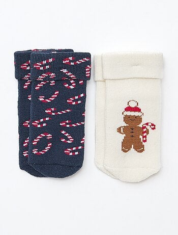 Lot de 2 paires de chaussettes naissance