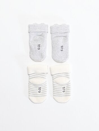 Lot de 2 paires de chaussettes naissance