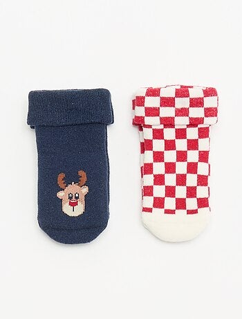 Lot de 2 paires de chaussettes naissance