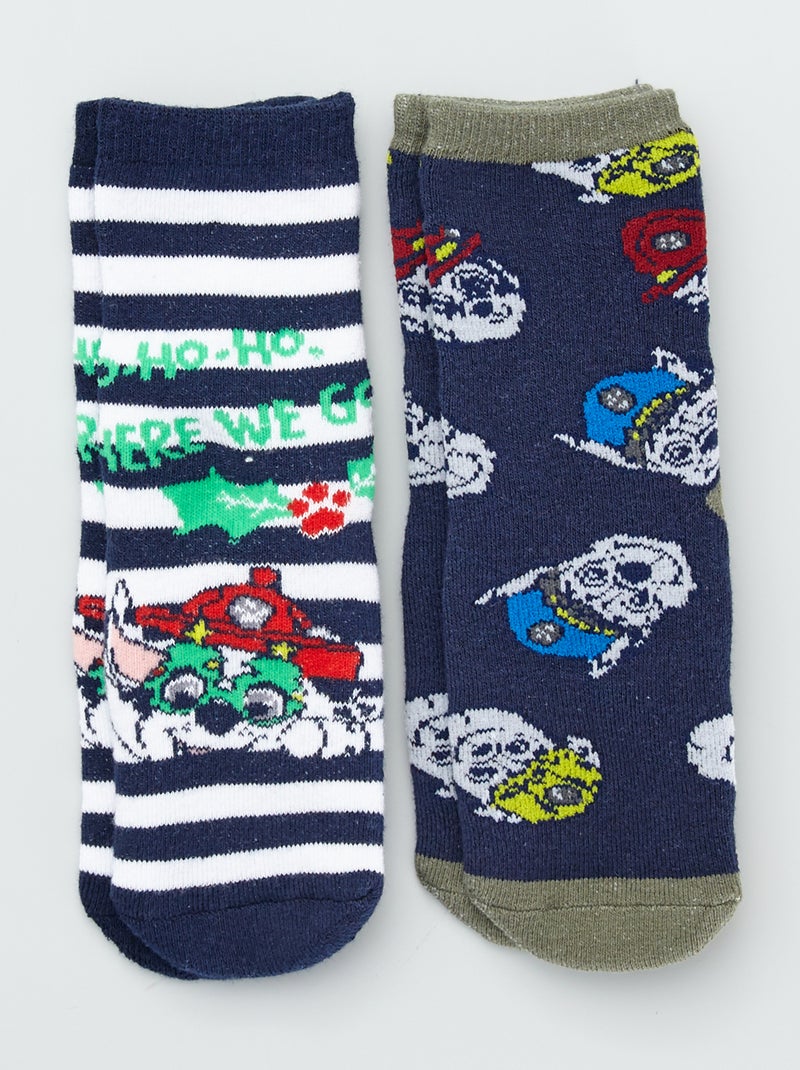 Lot de 2 paires de chaussettes 'Pat'Patrouille' Rouge - Kiabi
