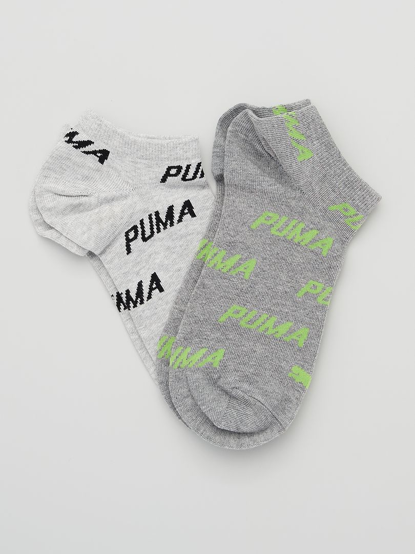 Lot de 2 paires de chaussettes 'Puma' gris - Kiabi