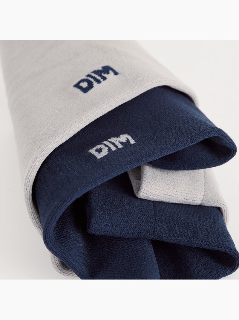 Lot de 2 Paires de Chaussettes Skin Gris - Kiabi