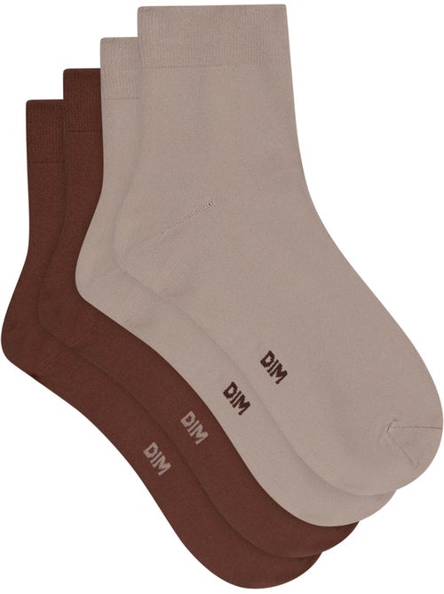 Lot de 2 Paires de Chaussettes Skin - Kiabi Lot de 2 Paires de Chaussettes Skin - Kiabi