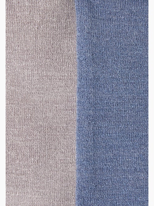 Lot de 2 paires de chaussettes soie et Thermolactyl - Damart - Kiabi