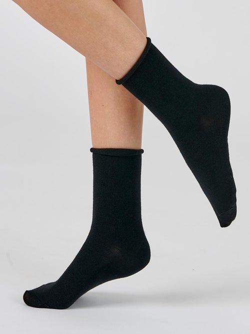 Lot de 2 paires de chaussettes soie et Thermolactyl - Damart - Kiabi Lot de 2 paires de chaussettes soie et Thermolactyl - Damart - Kiabi