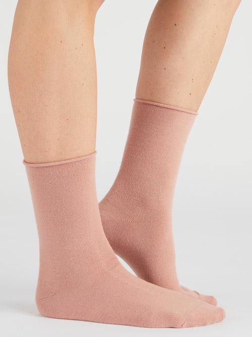 Lot de 2 paires de chaussettes soie et Thermolactyl - Damart - Kiabi