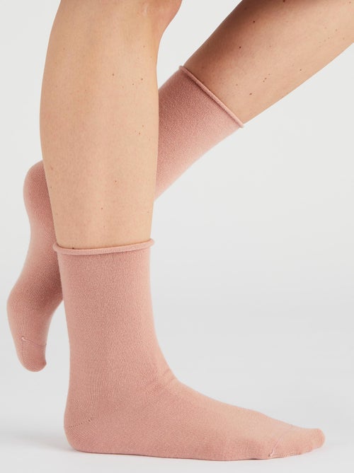 Lot de 2 paires de chaussettes soie et Thermolactyl - Damart - Kiabi