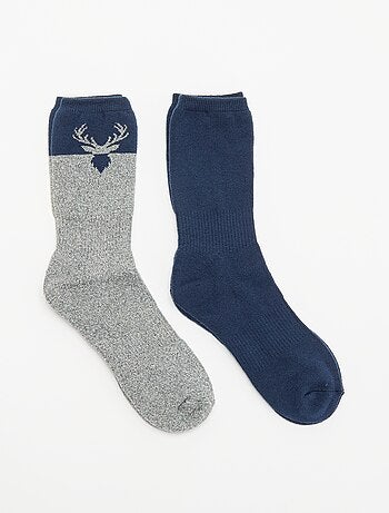 Lot de 2 paires de chaussettes thermiques
