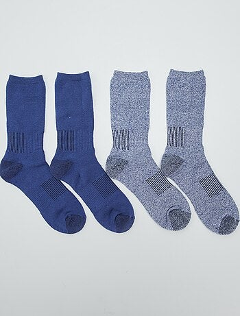 Set 10 paires de chaussettes homme bleu foncé taille 43-46