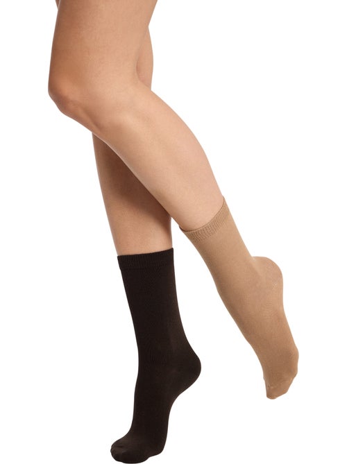 Lot de 2 paires de Chaussettes Thermo - Kiabi Lot de 2 paires de Chaussettes Thermo - Kiabi
