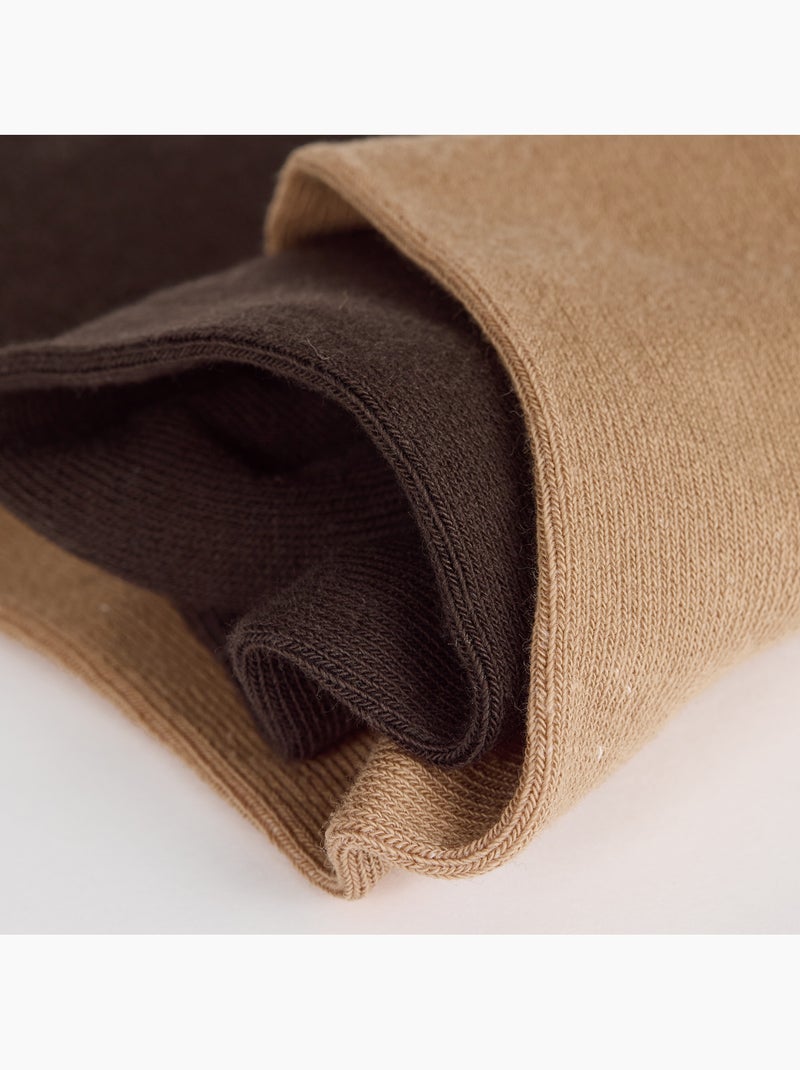 Lot de 2 paires de Chaussettes Thermo Beige foncé - Kiabi