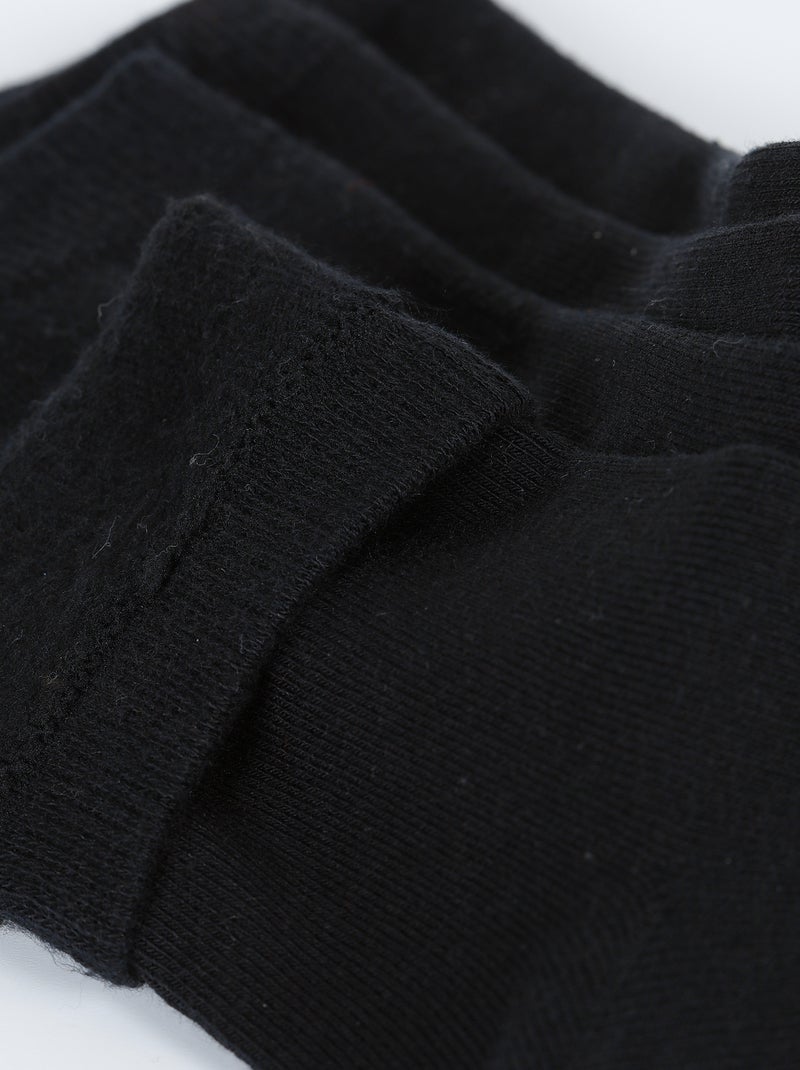 Lot de 2 paires de Chaussettes Thermo Polaire Noir - Kiabi