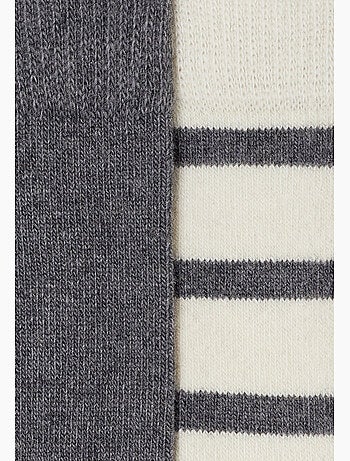 Lot de 2 paires de chaussettes thermolactyl avec laine et cachemire - damart
