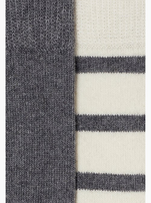 Lot de 2 paires de chaussettes thermolactyl avec laine et cachemire - damart - Kiabi Lot de 2 paires de chaussettes thermolactyl avec laine et cachemire - damart - Kiabi