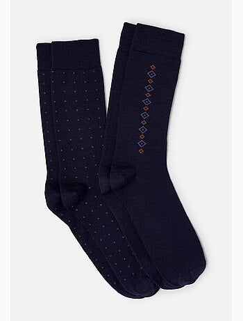 Lot de 2 paires de chaussettes thermolactyl en maille laineuse - damart