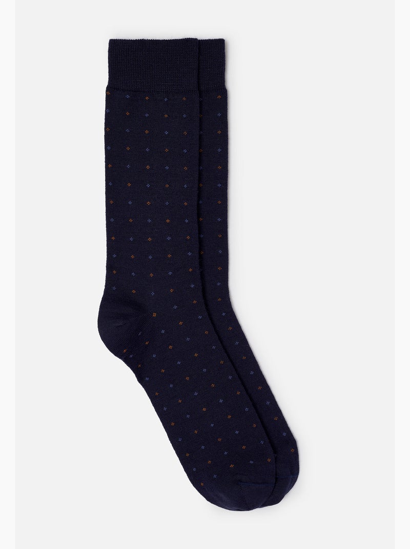 Lot de 2 paires de chaussettes Thermolactyl en maille laineuse - Damart Bleu - Kiabi