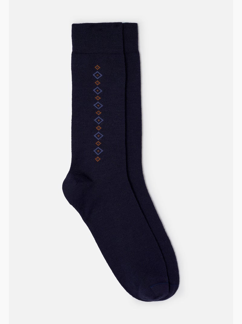Lot de 2 paires de chaussettes Thermolactyl en maille laineuse - Damart Bleu - Kiabi