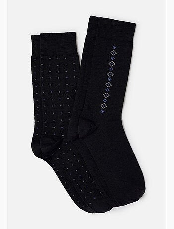 Lot de 2 paires de chaussettes Thermolactyl en maille laineuse - Damart