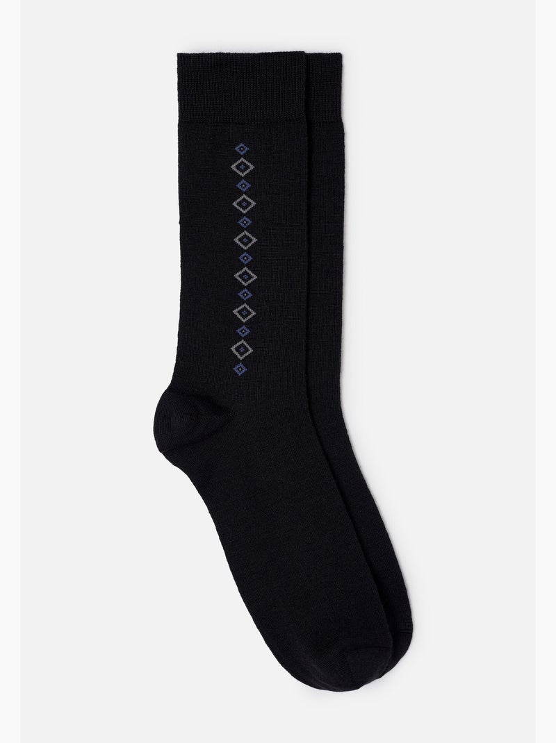 Lot de 2 paires de chaussettes Thermolactyl en maille laineuse - Damart Noir - Kiabi