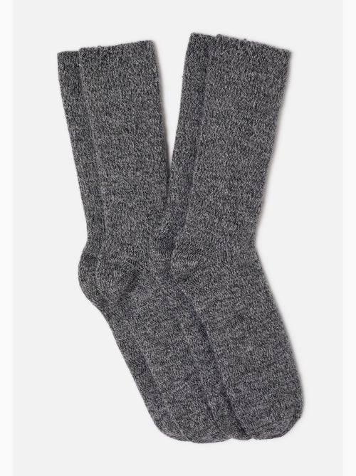 Lot de 2 paires de chaussettes thermolactyl en maille moulinée - damart - Kiabi Lot de 2 paires de chaussettes thermolactyl en maille moulinée - damart - Kiabi