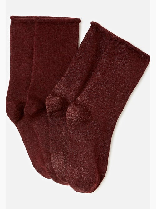 Lot de 2 paires de chaussettes thermolactyl fines et chaudes - damart - Kiabi