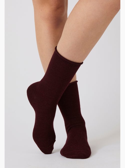 Lot de 2 paires de chaussettes thermolactyl fines et chaudes - damart - Kiabi
