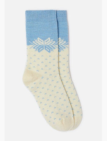 Lot de 2 paires de chaussettes thermolactyl maille laineuse - damart