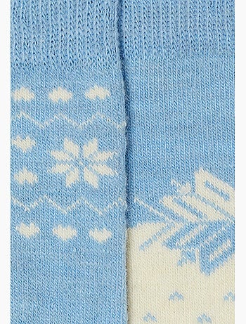Lot de 2 paires de chaussettes thermolactyl maille laineuse - damart