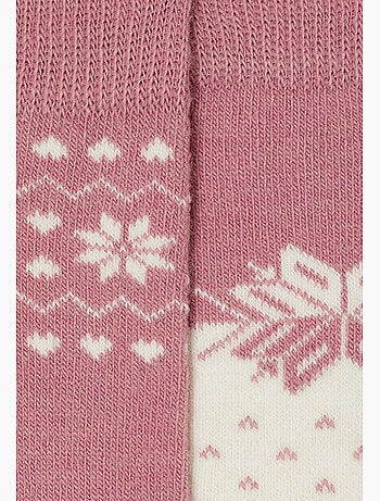 Lot de 2 paires de chaussettes thermolactyl maille laineuse - damart