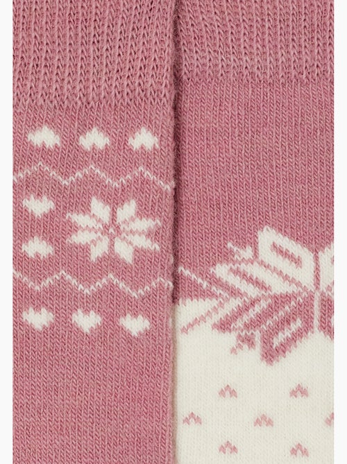 Lot de 2 paires de chaussettes thermolactyl maille laineuse  - damart - Kiabi