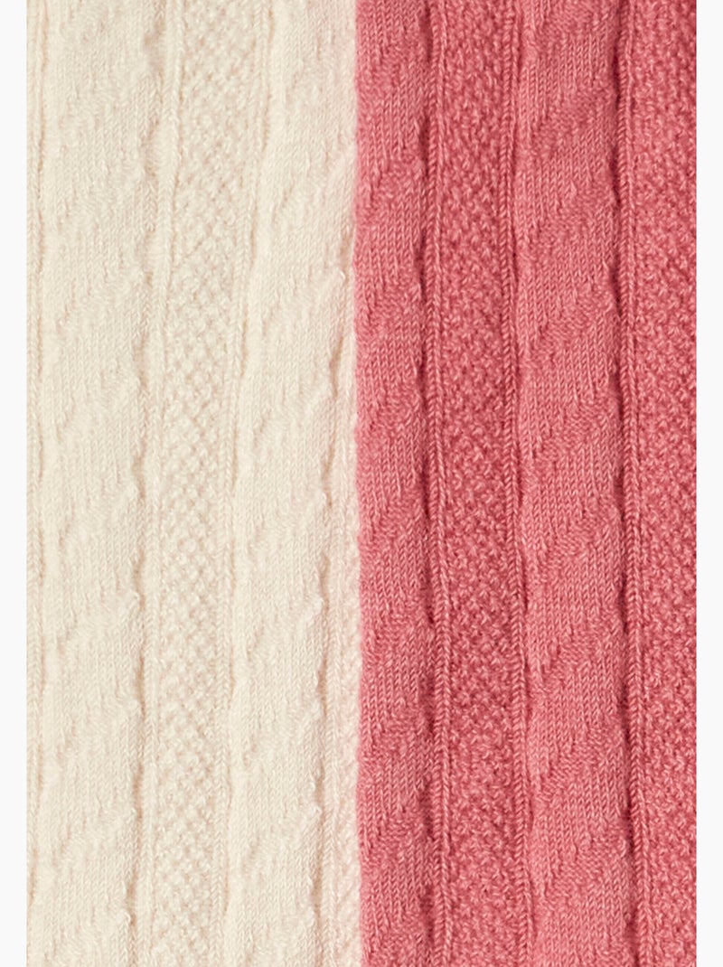Lot de 2 paires de chaussettes torsadées thermolactyl - damart Rose - Kiabi