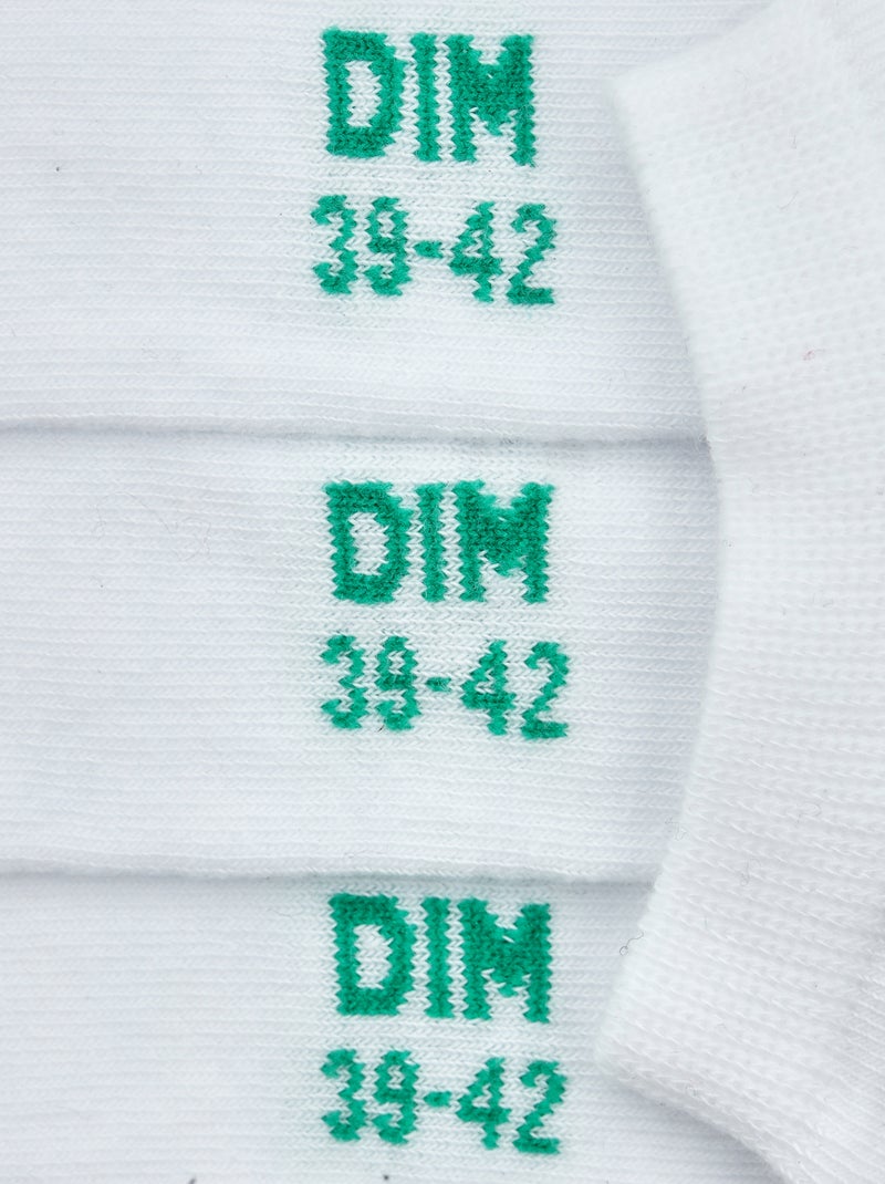 Lot de 2 paires de chaussettes unies Gots Good Socks Blanc - Kiabi