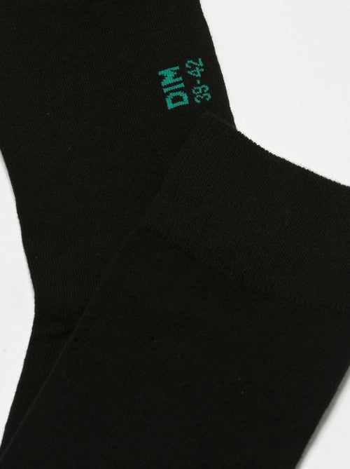Lot de 2 paires de chaussettes unies Gots Good Socks - Kiabi