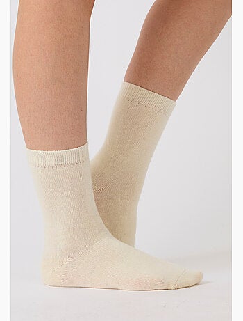 Lot de 2 paires de chaussettes unies thermolactyl - damart
