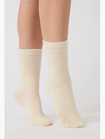 Lot de 2 paires de chaussettes unies thermolactyl - damart