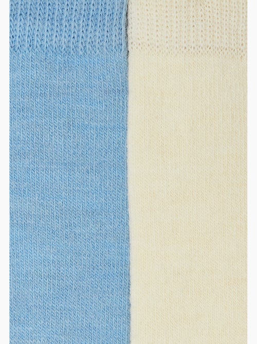 Lot de 2 paires de chaussettes unies thermolactyl - damart - Kiabi