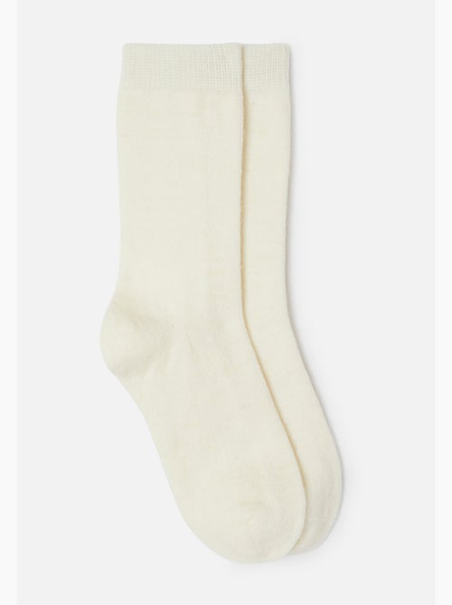 Lot de 2 paires de chaussettes unies thermolactyl - damart - Kiabi
