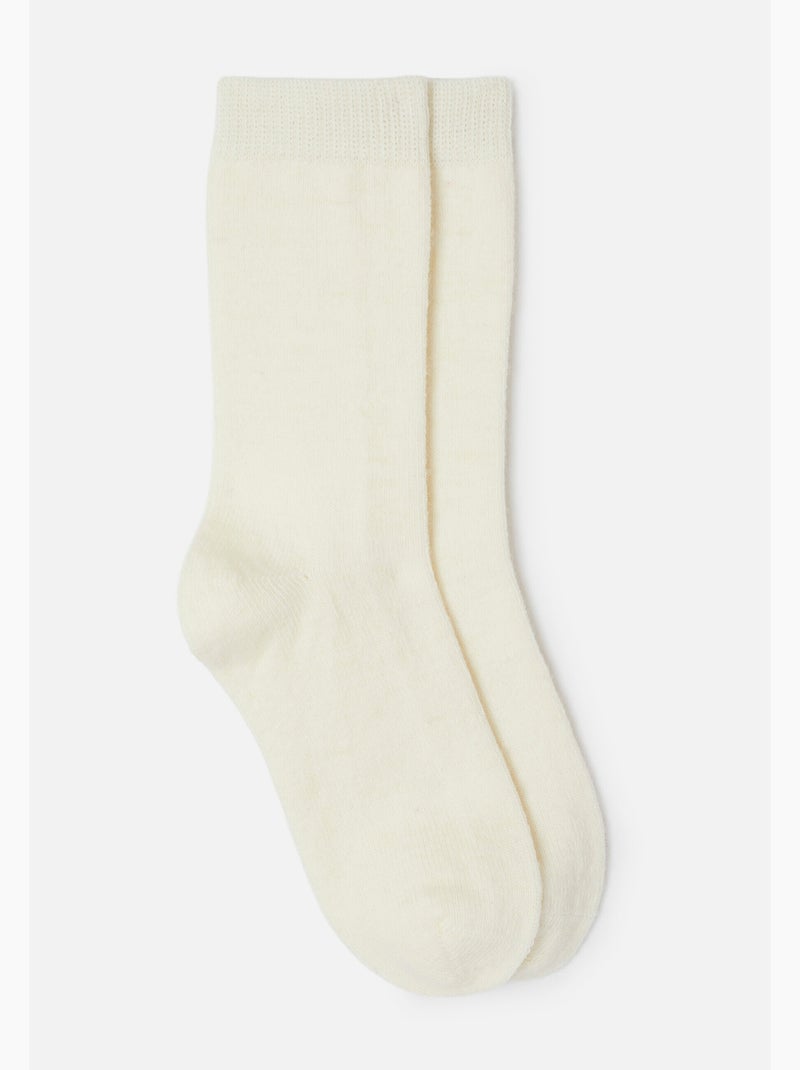 Lot de 2 paires de chaussettes unies thermolactyl - damart Gris - Kiabi