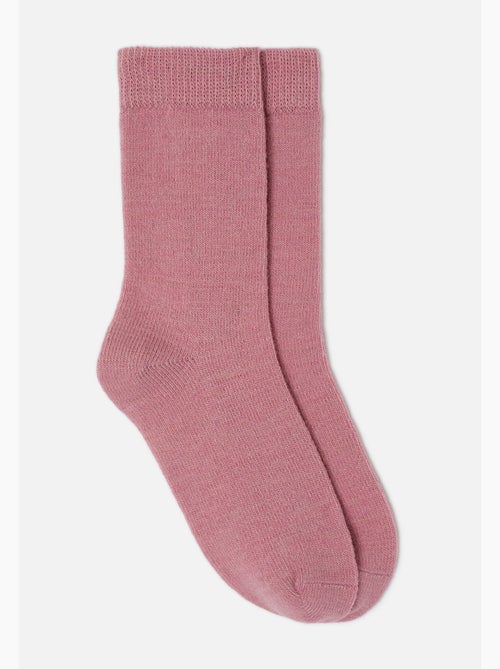 Lot de 2 paires de chaussettes unies thermolactyl - damart - Kiabi