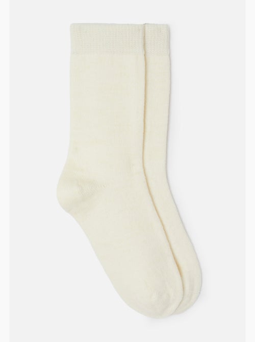 Lot de 2 paires de chaussettes unies thermolactyl - damart - Kiabi