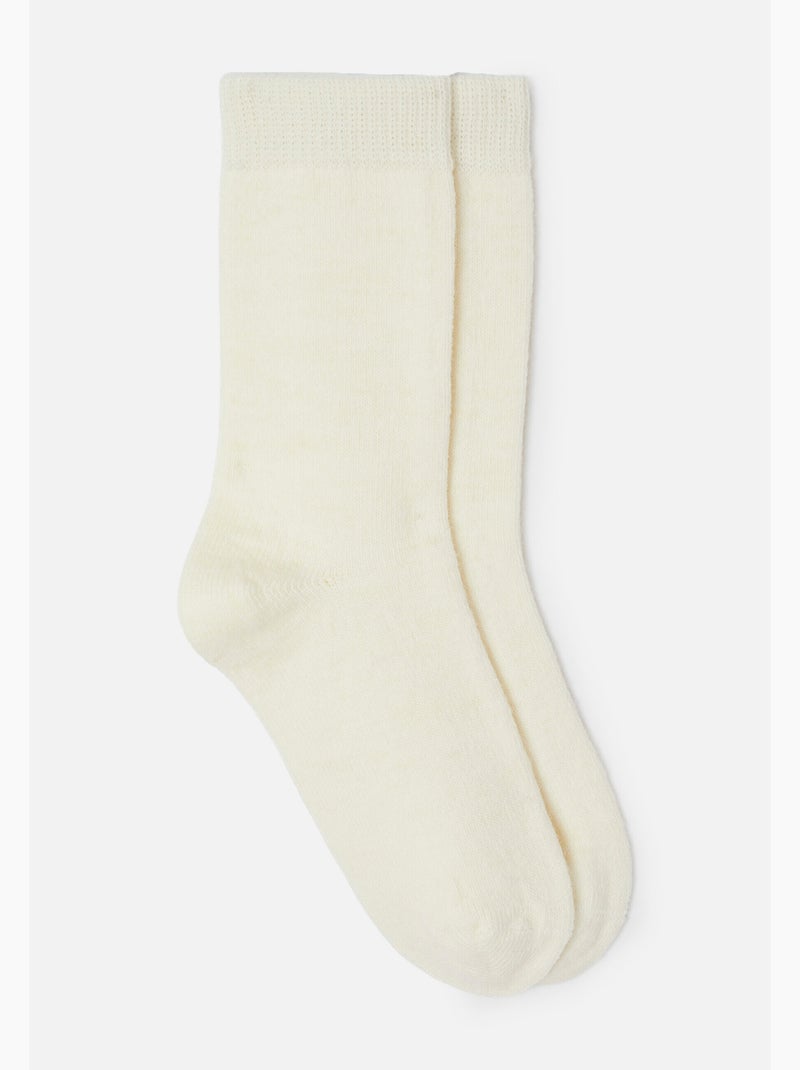Lot de 2 paires de chaussettes unies thermolactyl - damart Rose - Kiabi