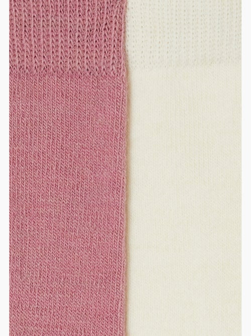 Lot de 2 paires de chaussettes unies thermolactyl - damart - Kiabi