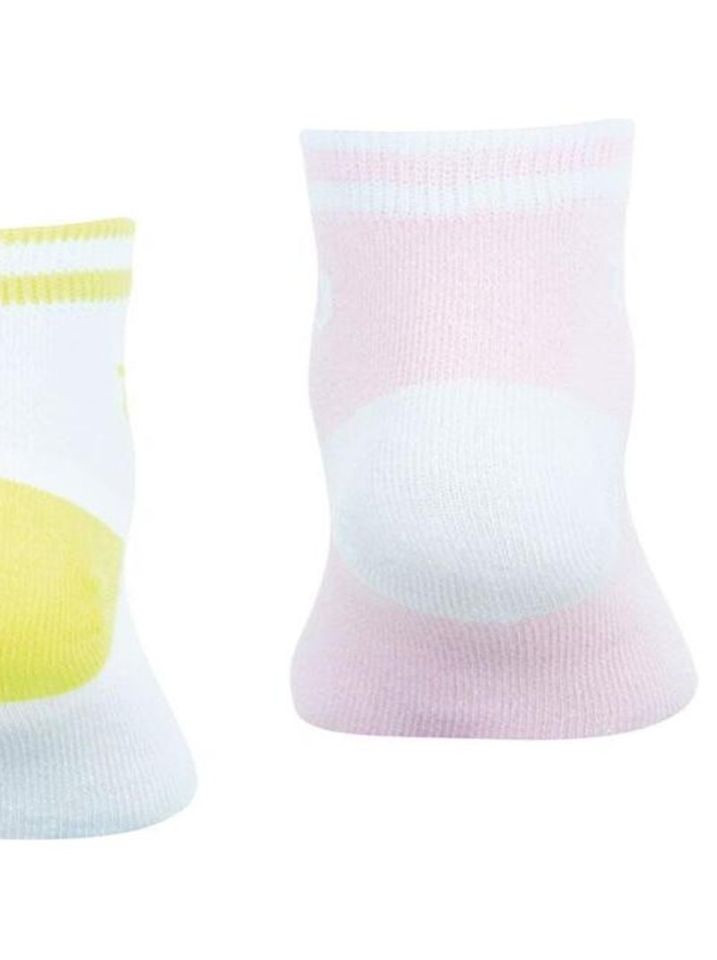 LOT DE 2 PAIRES DE CHAUSSETTES WILSON BLANC ROSE Blanc - Kiabi